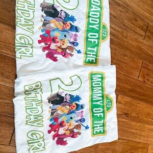 Sesame Street Mommy and Daddy of the Birthday Girl T-Shirts